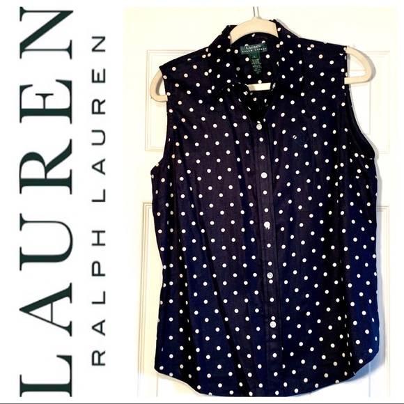 Lauren Ralph Lauren Tops - LAUREN RALPH LAUREN 100% linen button down blouse